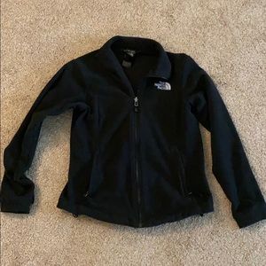 The north face fleece zip jacket coat